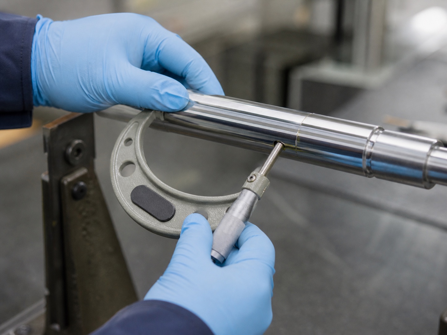 Shaft dimensional measurement