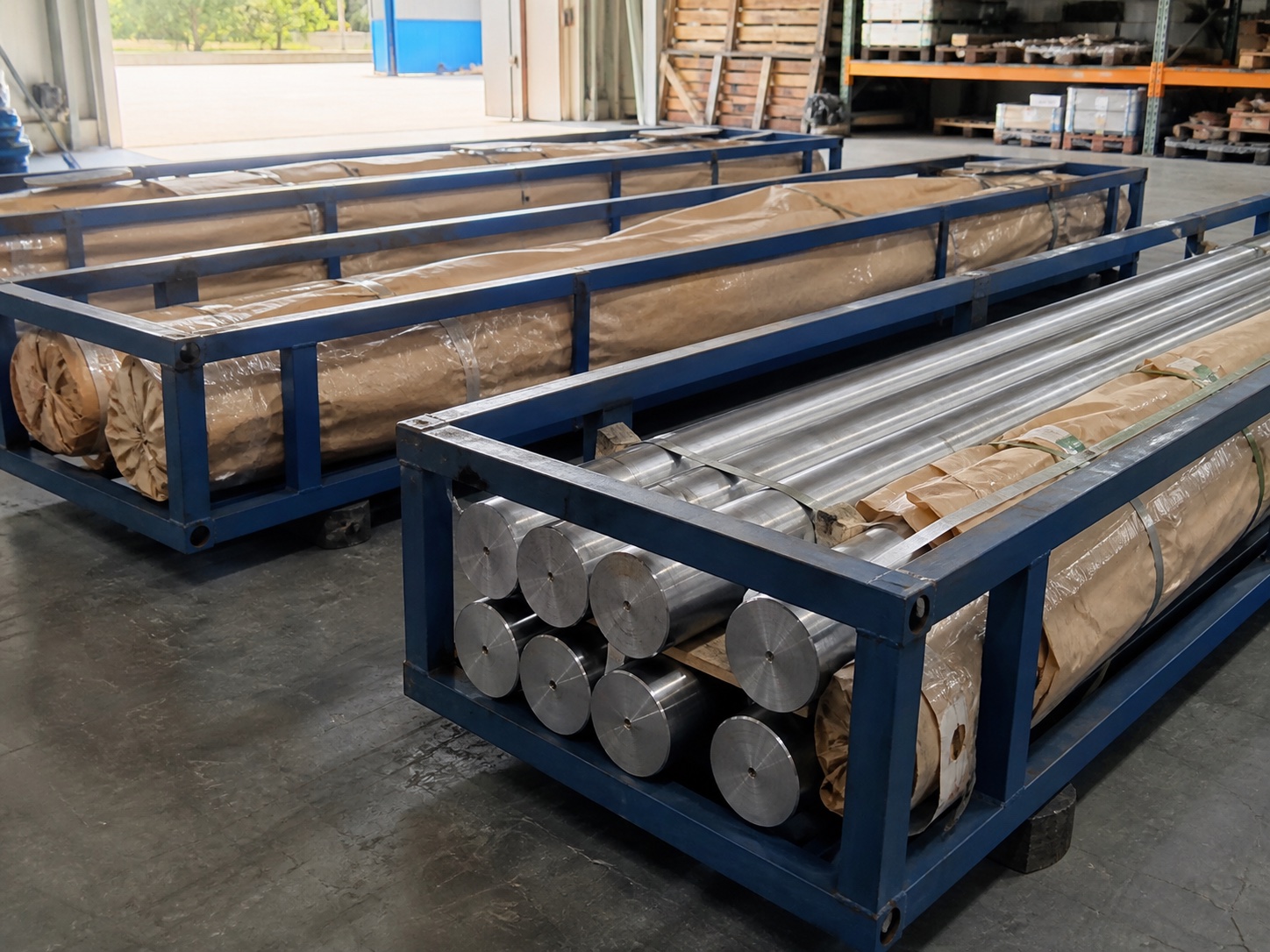 Protected packing for long shafts