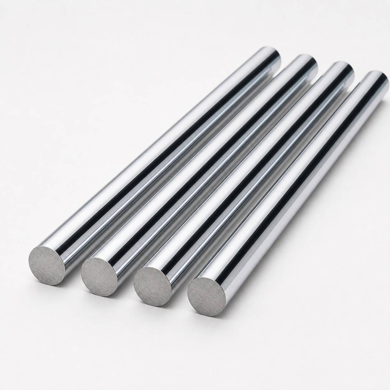 Induction-hardened chrome shaft